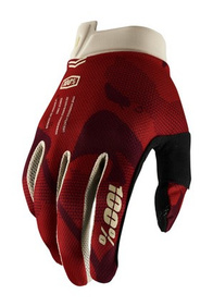 Dlouhé rukavice 100% ITRACK (červené)