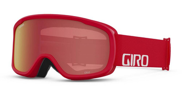 Zimní brýle GIRO CRUZ RED & WHITE WORDMARK (zrcadlová skla v barvě AMBER SCARLET)