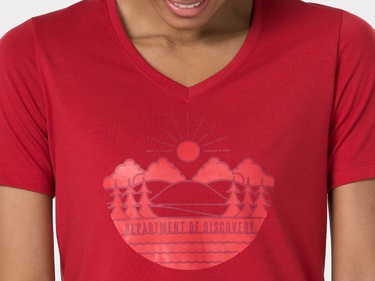 Dámské tričko Bontrager Evoke Tech Tee Red Cardinal T-Shirt