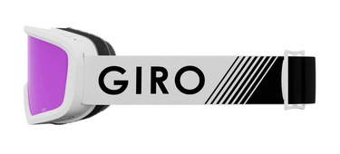 Juniorské zimní brýle GIRO CHICO 2.0 WHITE ZOOM (AMBER PINK barevná zrcadlová skla)