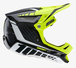 Celoobličejová přilba 100% AIRCRAFT CARBON MIPS (černá)