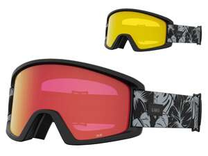 Dámské zimní brýle GIRO DYLAN BLACK & GREY BOTANICAL LX (AMBER SCARLET a YELLOW barevná zrcadlová skla)