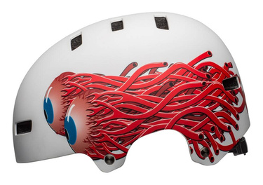 Přilba BMX BELL LOCAL (červená a bílá)