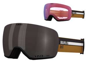Zimní brýle GIRO ARTICLE II CAMP TAN CASSETTE (barevný zrcadlový zorník VIVID-Carl Zeiss SMOKE a barevný zrcadlový zorník VIVID-Carl Zeiss INFRARED)