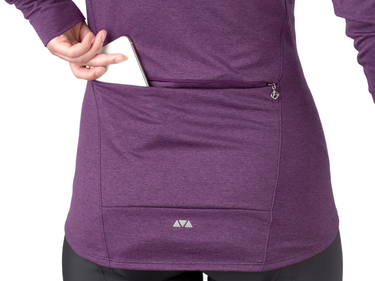 Dámské termo tričko Bontrager Vella s dlouhým rukávem fialové