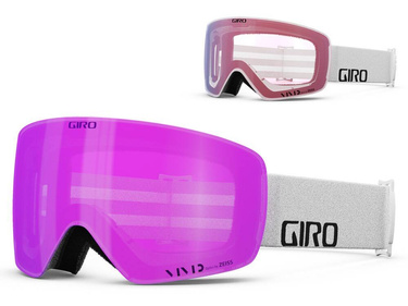 Zimní brýle GIRO CONTOUR RS WHITE WORDMARK (barevná zrcadlová skla VIVID-Carl Zeiss PINK a barevná zrcadlová skla VIVID-Carl Zeiss INFRARED)