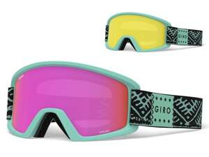 Dámské zimní brýle GIRO DYLAN FROST CASABLANCA (AMBER PINK barevná zrcadlová skla a ŽLUTÁ barevná skla)