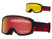 Zimní brýle GIRO ROAM RED FLOW (AMBER SCARLET zorník a ŽLUTÝ zorník)