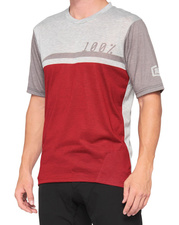 100% AIRMATIC tričko s krátkým rukávem (červená/šedá)