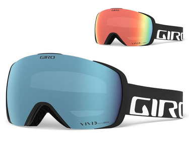 Zimní brýle GIRO CONTACT BLACK WORDMARK (barevný zrcadlový zorník VIVID-Carl Zeiss ROYAL a barevný zrcadlový zorník VIVID-Carl Zeiss INFRARED)