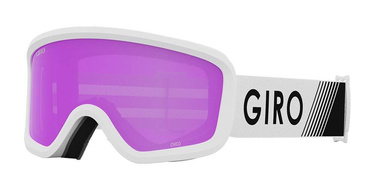 Juniorské zimní brýle GIRO CHICO 2.0 WHITE ZOOM (AMBER PINK barevná zrcadlová skla)