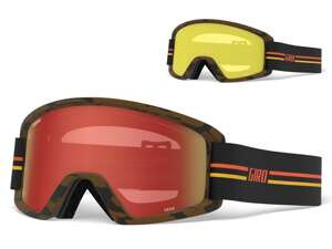 Juniorské zimní brýle GIRO SEMI GP BLACK ORANGE (AMBER SCARLET a ŽLUTÁ zrcadlová skla)