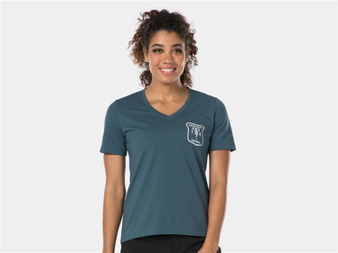 Dámské tričko Bontrager Evoke Tech Tee Blue Battleship T-Shirt