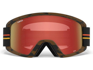 Juniorské zimní brýle GIRO SEMI GP BLACK ORANGE (AMBER SCARLET a ŽLUTÁ zrcadlová skla)