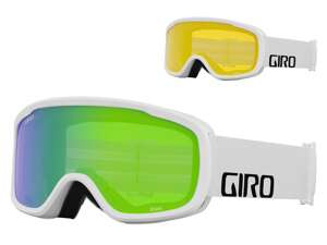 Zimní brýle GIRO ROAM WHITE WORDMARK (LODEN GREEN a YELLOW lens)