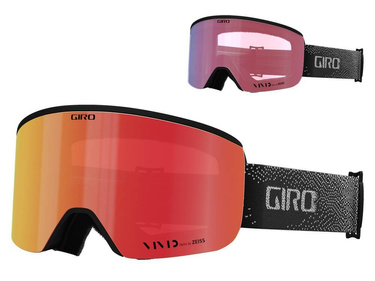Zimní brýle GIRO AXIS BLACK & WHITE BIT TONE (barevný zrcadlový zorník VIVID-Carl Zeiss VIVID EMBER a barevný zrcadlový zorník VIVID-Carl Zeiss INFRARED)