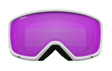 GIRO STOMP WhiteWordMark juniorské zimní brýle (AMBER PINK čočky)