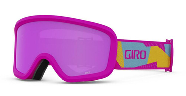 Juniorské zimní brýle GIRO CHICO 2.0 PINK GEO CAMO (AMBER PINK barevná zrcadlová skla)