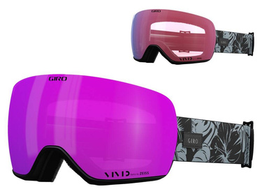 Zimní brýle GIRO ARTICLE II BLACK & GREY BOTNICAL LX (barevný zrcadlový zorník VIVID-Carl Zeiss PINK a barevný zrcadlový zorník VIVID-Carl Zeiss INFRARED)