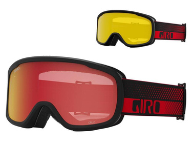 Zimní brýle GIRO ROAM RED FLOW (AMBER SCARLET zorník a ŽLUTÝ zorník)