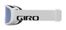 Zimní brýle GIRO CRUZ WHITE WORDMARK (LODEN GREEN barevná zrcadlová skla)