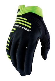 Dlouhé rukavice 100% R-CORE (černá a limetková)