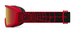 Juniorské zimní brýle GIRO CHICO 2.0 RED SOLAR FLAIR (zrcadlový zorník v barvě AMBER SCARLET)