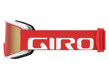 Juniorské zimní brýle GIRO SEMI RED WHITE APEX (AMBER SCARLET a ŽLUTÁ barva zorníku) 