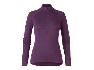 Dámské termo tričko Bontrager Vella s dlouhým rukávem fialové