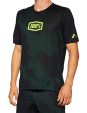 100% AIRMATIC tričko s krátkým rukávem (černá kamufláž)