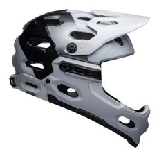 Celoobličejová přilba BELL SUPER 3R MIPS (černobílá)