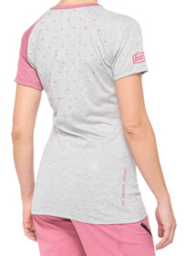 Dámské tričko s krátkým rukávem 100% AIRMATIC (šedá/růžová)