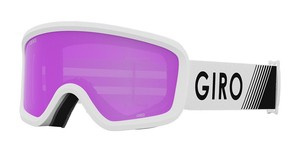 Juniorské zimní brýle GIRO CHICO 2.0 WHITE ZOOM (AMBER PINK barevná zrcadlová skla)